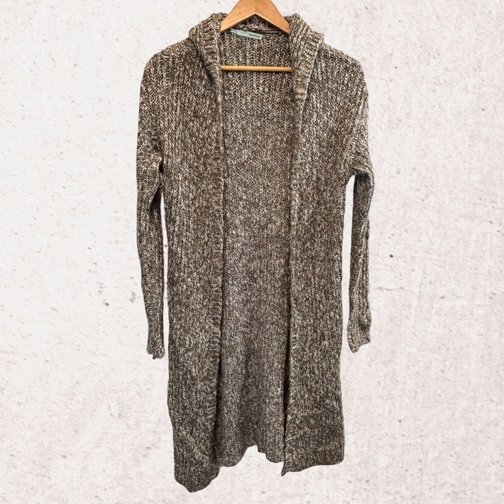 Maurices Brown Cardigan Sweater with Shawl Collar